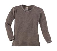 Engel Natur Kinder Langarmshirt Unterhemd Wolle Seide walnuss Gr.92