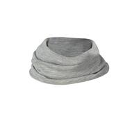 Engel Natur Kinder Loop-Schal aus Wolle-Seide, Hellgrau Melange, OneSize