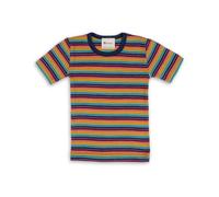 Engel Natur, Kinder Unterhemd Kurzarm, 70% kbT-Merinowolle, 30% Seide (128, Multicolour)