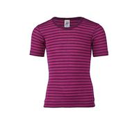 Engel Natur Kinder Unterhemd Kurzarm 70% Wolle (KBA), 30% Seide Gr. 152 Himbeere/Orchidee