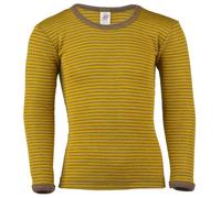 Engel natur Kinder Unterhemd Langarm Bio-Schurwolle/Seide Safran/Walnuss 152