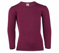 Engel natur Langarmshirt Kinder aus Merinowolle und Seide orchidee 92