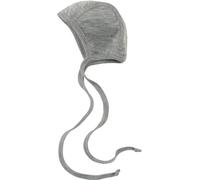 Engel Natur Merino/Seide Babyhäubchen GOTS 62/68 hellgrau melange