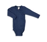 Engel Natur Merino/Seide Langarm Babybody GOTS 50/56 marine