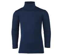 Engel natur Rollkragen Shirt Kinder aus Merinowolle und Seide marine 128