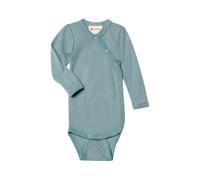 Engel Natur Wickelbody langarm bergblau Gr. 50/56