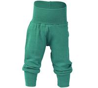 Engel Naturtextilien 703501-23 Bio Ã-ko Baby Hose breiter Bund Wolle Seide, Eisvogel, Gr. 74/80
