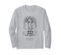 Engel Nummer 222 Ausrichtung Himmlische Angelcore-Numerologie Langarmshirt