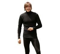 Engel Rolli für Damen u. Herren, Wolle Seide, Natur, Gr. 54/56, Schwarz