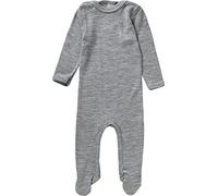 ENGEL Schlaf-Strampler COSY SLEEP UNI mit Seide in grau melange, Gr. 74/80, junge,maedchen