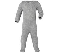 ENGEL Schlaf-Strampler COSY SLEEP UNI mit Seide in grau melange, Gr. 74/80, junge,maedchen