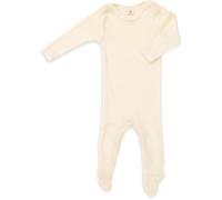 Engel Schlafoverall & Mulltuch Blaubaer | Wolle Seide Schlafanzug mit Fuß | Nacht Overall einteilig für Kleinkinder Feinripp | Merino Schurwolle kbT mulesing-free | hautfreundlich & nachhaltig