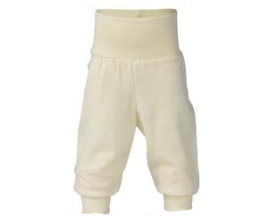 Engel Schlupf-Babyhose mit Bund aus Bio Wolle / Seide 62/68 Natur