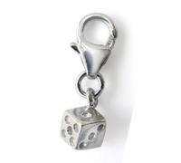 Engel Schutzengel Würfel Charm Charms Anhänger Sterlingsilber Damen Mädchen NEU