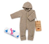 Engel Walk Overall & Windel Blaubaer - Wollfleece Baby Overall 100% Schurwolle (kbT) - Temperaturausgleichend, Atmungsaktiv, Kratzfrei - Wolloverall Baby Herbst & Winter - Babyanzug - Made in Germany