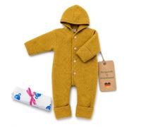 Engel Walk Overall & Windel Blaubaer - Wollfleece Baby Overall 100% Schurwolle (kbT) - Temperaturausgleichend, Atmungsaktiv, Kratzfrei - Wolloverall Baby Herbst & Winter - Babyanzug - Made in Germany
