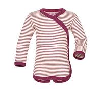 Engel Wickelbody langarm, Natur, Wolle (kbT) Seide (Natur/Orchidee, 74-80)