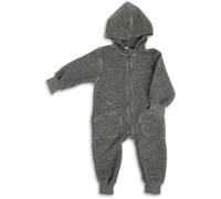 Engel Wollwalk Overall Baby & Windel Blaubaer - Walkoverall baby mit Kapuze 100% Schurwolle (kbT) - Baby WollwalkTemperaturregulierend, Hautfreundlich, Bio-Merinoschurwolle, Mit Reißverschluss