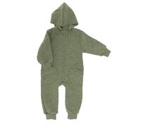 Engel Wollwalk Overall Baby & Windel Blaubaer - Walkoverall baby mit Kapuze 100% Schurwolle (kbT) - Baby WollwalkTemperaturregulierend, Hautfreundlich, Bio-Merinoschurwolle, Mit Reißverschluss