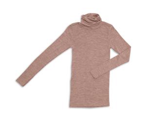 Engel - Women's Damen-Rolli L/S - Seidenunterwäsche, Gr. XL 46/48, braun (Dustyrose)