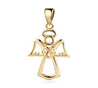 Engelanhänger FIRETTI "Schmuck Geschenk Gold 375 Halsschmuck Anhänger Engel", gelbgoldfarben, Schmuckanhänger, Damen, Gelbgold 375, 0,8 g (29351645-0) gelbgoldfarben