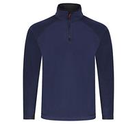 Engelbert Strauss Fleecepullover Troyer Atmungsaktiv Windabweisend Wärmend Dryplexx Micro (Dunkelblau, L)