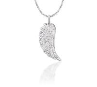 Engelsrufer Anhänger - Flügel mit Stein - ERW-L3-01-ZI silber