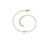 Engelsrufer Schmuck ERB-LILCROSS-ZI-G Armband für Damen Kreuz Goldfarben