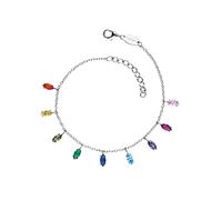 Engelsrufer Armband aus Sterlingsilber mit Zirkoniasteinen Multicolor, Länge: 17cm + 3cm, ERB-FLY-ZIM