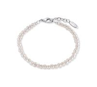 Engelsrufer Damen Armband aus Süßwasserperlen, 925er Sterlingsilber mit rhodiniertem Verschluss, Länge 18 cm + 2 cm, verstellbar, elegantes Schmuckstück