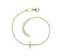 Engelsrufer Schmuck ERB-LILCROSS-ZI-G Armband für Damen Kreuz Goldfarben