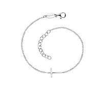 Engelsrufer Damen Armband aus Sterling Silber und Kreuz Anhänger silber - Karabinerverschluss - längenverstellbar - nickelfrei