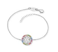 Engelsrufer Armband Lebensblume ERB-LILLIFL-ZIM Sterling Silber mit bunten Zirkonia