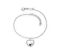 Engelsrufer Armband ERB-YIYAHEART-ZI Yin Yang Herz 925er Sterlingsilber rhodiniert Zirkonia 17+3 cm