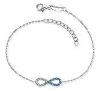Engelsrufer Armband Infinity Ocean für Damen aus 925er Sterlingsilber vergoldet - Zirkonia Multicolor - Karabinerverschluss - Länge: 17+3 cm