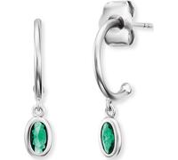 Engelsrufer Creolen 925er Silber grün Damen