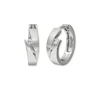 Paar Creolen ENGELSRUFER "Keep it so simple, ERE-JANA-ZI-CR" Ohrringe Gr. Silber 925 (Sterlingsilber), silberfarben (silberfarben, kristallweiß, kristallweiß) Damen Creolen mit Zirkonia (synth.) (31282058-0)