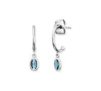 Engelsrufer Creolen ERE-JOYNATURE-T-CR mit blauen synth Zirkonia