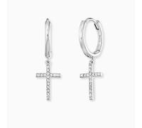 Engelsrufer ERE-LILCROSS-ZI-CR LILCROSS Creole Kreuz mit Zirkonia - Silber rhod.