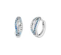 Engelsrufer Creolen Infinity Ocean Damen 925er Sterlingsilber rhodiniert Zirkonia Multicolor Ø16 mm