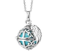 Engelsrufer Damen Anhänger für Halskette mit Flügel aus Sterling Silber mit austauschbarer Klangkugel, nickelfrei