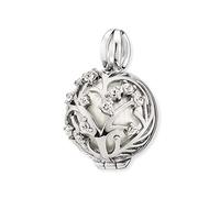 Engelsrufer Damen Anhänger Lebensbaum aus Sterling Silber - mit austauschbarer Klangkugel - besetzt mit 13 Zirkonia Steinen - Anhänger zum Öffnen - Größe: 25,5 mm