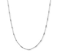 Engelsrufer Damen Anker Halskette Sterling Silber Rhodiniert - Silberelementen Verziert - In Zwei Längen - Karabinerverschluss - Länge: 48cm
