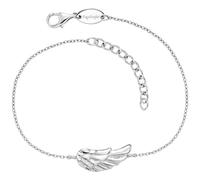 Engelsrufer Damen Armband aus Sterling Silber mit Flügel Anhänger und Karabinerverschluss, längenverstellbar, Größe: 17+3 cm, nickelfrei, ERB-FLYWING