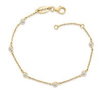 Engelsrufer Silberarmband »Little magic, ARMBAND MOONLIGHT GOLD PLATED, ERB-LILMOON-ZI-G«, mit Zirkonia