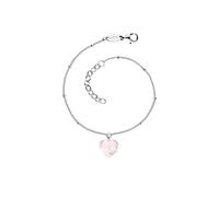 Engelsrufer Armband Powerful Stone Herz ERB-HEART-RQ Damen Sterling-Silber Rosenquarz Silber-Rosé