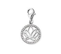 Engelsrufer Charm Anhänger ERC-LOTUS-ZI Sterling Silber synthetische Zirkonia