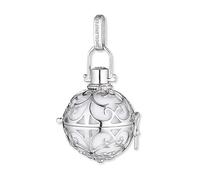 Engelsrufer Damen Classic Anhänger M 925er-Sterlingsilber mit weißer Klangkugel Zirkonia ER-01-M