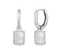 Engelsrufer Damen Creole Mondstein Pure Moon Silber aus Sterling Silber - Clipverschluss - nickelfrei - 18 mm