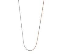 Engelsrufer Damen Erbskette Halskette aus Sterling Silber rhodiniert und rosévergoldet in roségold und silber - Karabinerverschluss - Länge: 50cm